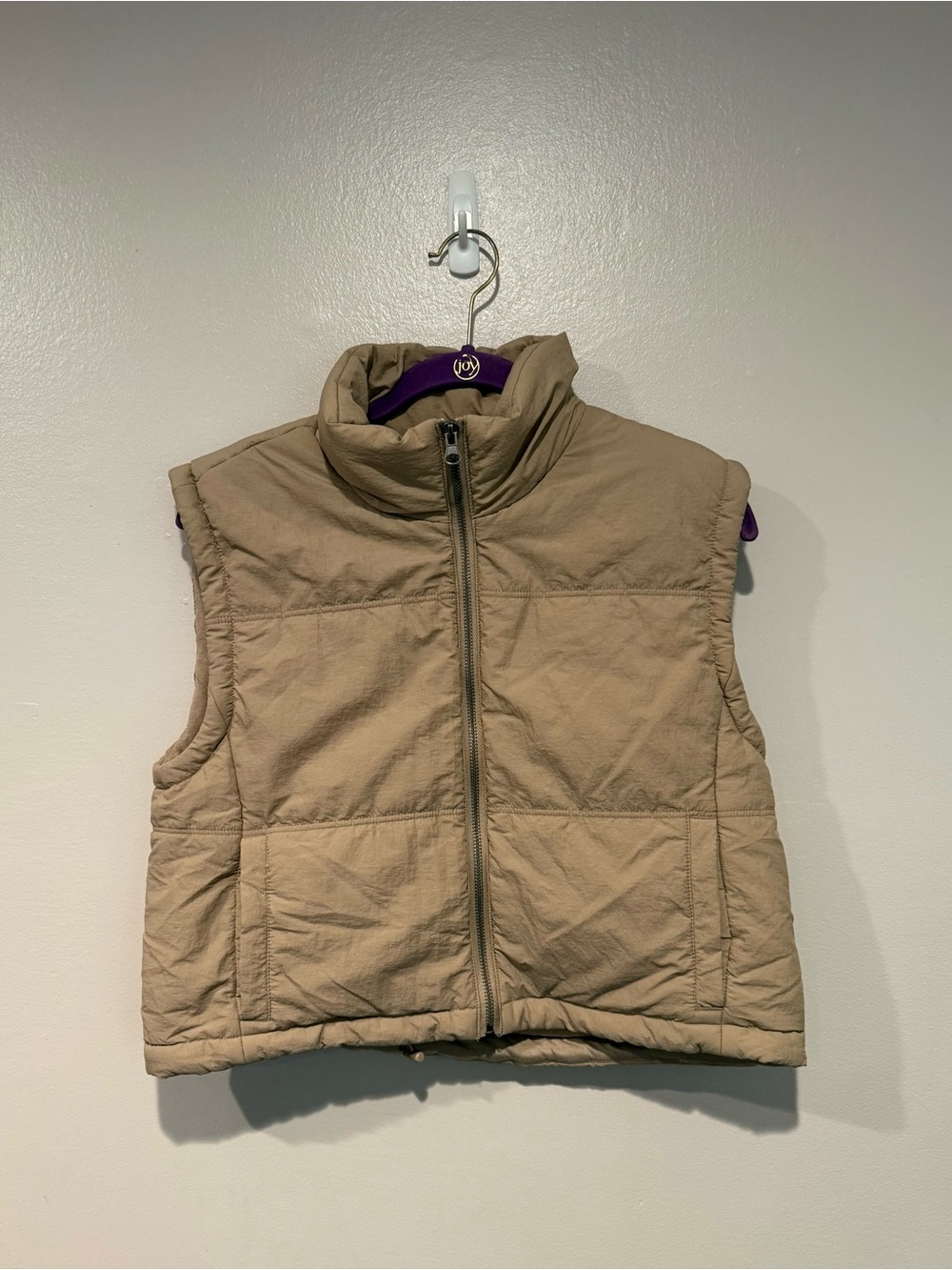 Thread & Supply Quilted Vest in Taupe